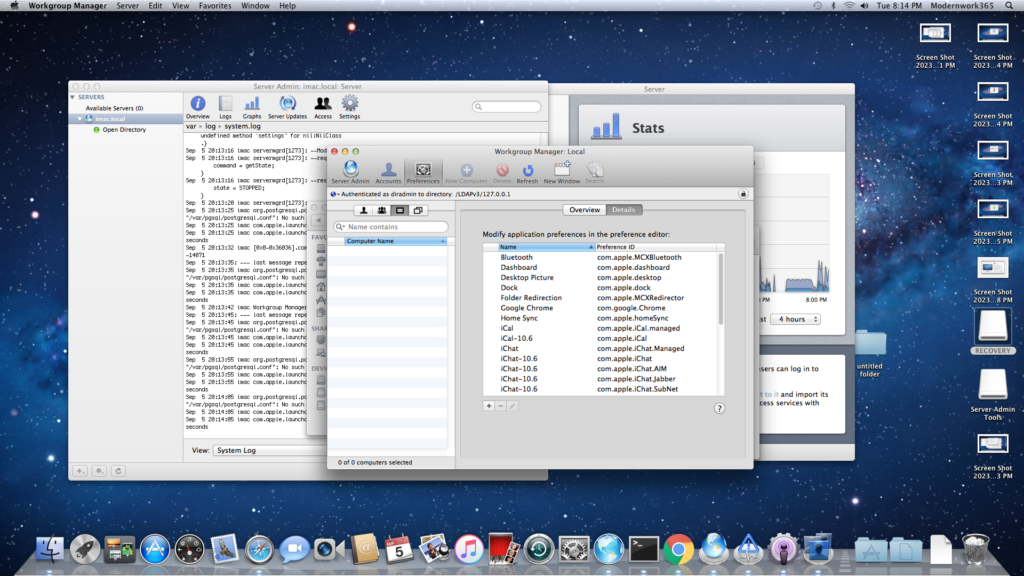 Workgroup Manager in Mac OS X Server