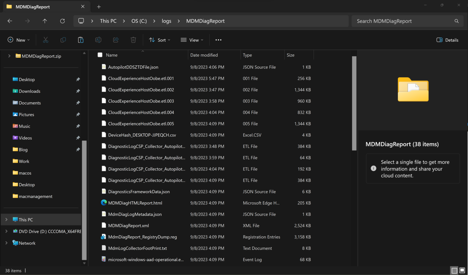 Autopilot Diagnostics in Windows 11 ModernWork 365